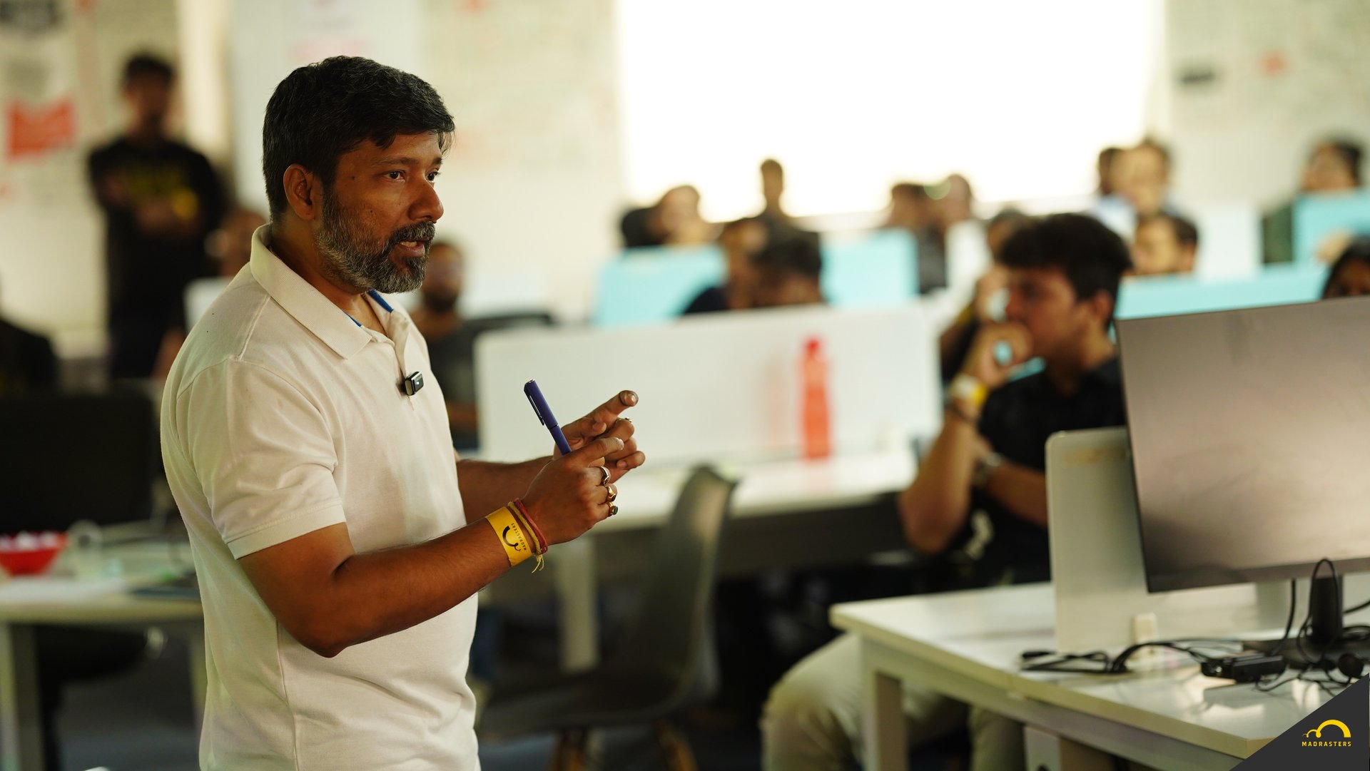 Alipta Ballav facilitating a collaborative design workshop.